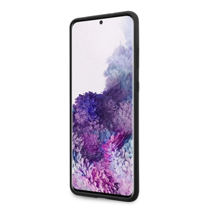 Mbrojtëse telefoni Mercedes-Benz Silicone për Samsung Galaxy S20 Plus, silikoni, e zezë