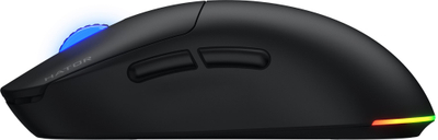 Maus wireless Hator Quasar 3, i rehatshëm në dorë, i zi