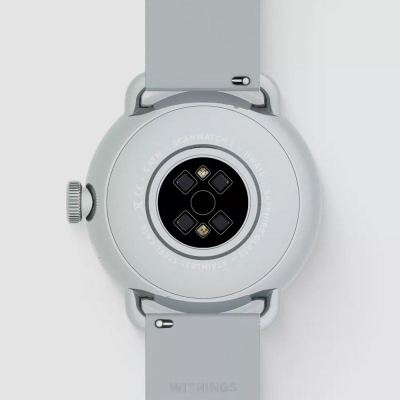 Orë hibride e zgjuar Withings ScanWatch 2, 38mm, me ECG, matje temperature, e bardhë