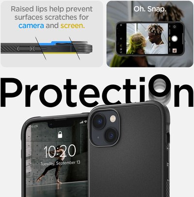 Mbulesa mbrojtëse Spigen Rugged Armor MagSafe për Apple iPhone 14, e zezë