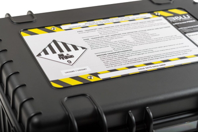 Kuti transporti B+W Type 6000 battery.case 908.8, për bateri litiumi, me shkumë mbrojtëse, e zezë