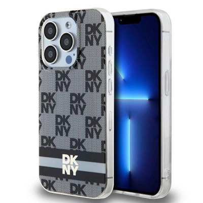 Mbulesë telefoni DKNY DKHMP15XHCPTSK, për iPhone 15 Pro Max 6.7", MagSafe, gri e zezë