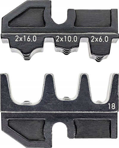 Set matricash Knipex 97 49 18, për tule dyshe, për përcjellës fleksibël