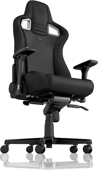 Гејминг столица noblechairs EPIC Black Edition, 4D потпирачи, до 120 kg, црна