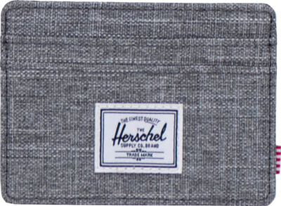 Portofol kartash Herschel Supply Co Charlie, RFID, material i ricikluar, gri Raven Crosshatch