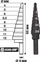 Freza shkallore Milwaukee 48-89-9301, 4-12mm, 9 hapa, e zezë