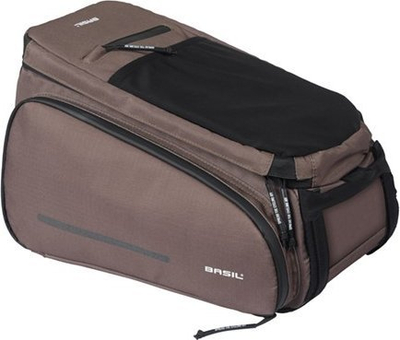 Çantë biçiklete Basil Move Trunk Bag MIK, 10–26L, kundra ujit, ngjyrë kafe