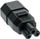 Adapter energjie MicroConnect PEA0408, C14 në C5, i zi