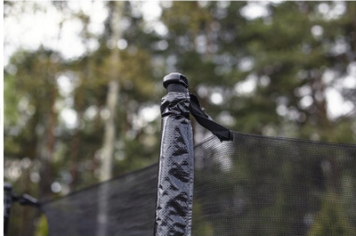 Trampolinë kopshti Lean Sport Pro 8ft, diametër 2.5 m, me rrjetë mbrojtëse, e zezë me jeshile