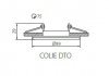 Ndriçues tavani Kanlux Colie DTO-W 26740, e bardhë
