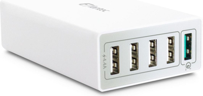 Karikues desktop Fantec 1954, 5x USB A, 2.4A, i bardhë