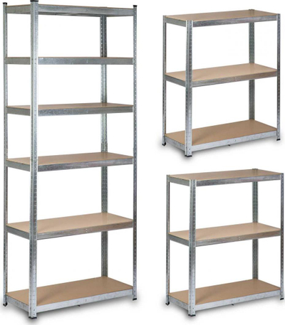 Humberg HR-814 Метален Рафт за Складирање, 222 x 90 x 40 cm