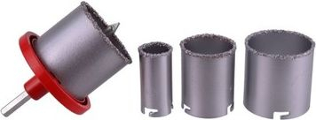 Сет кружни сврдла за плочки Геко Тунгстен, 33-73 mm, 4 парчиња