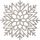 Set mbështjellës tavoline Christmas Snowflake, 42 cm diametër, PVC, ngjyrë ari