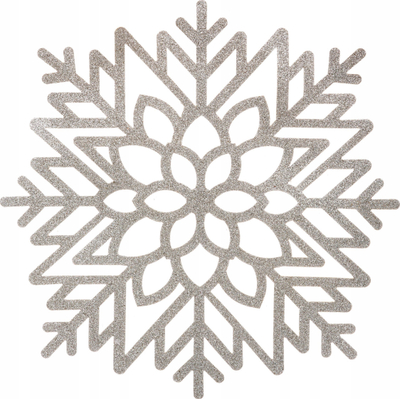 Set mbështjellës tavoline Christmas Snowflake, 42 cm diametër, PVC, ngjyrë ari