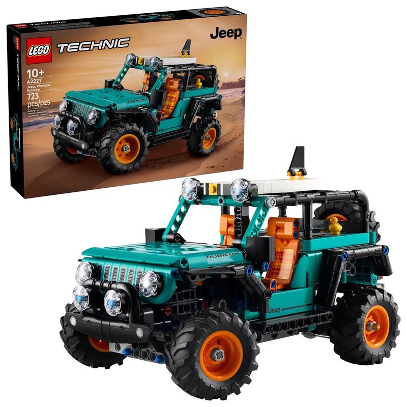 Set ndërtimi LEGO Technic Jeep Wrangler Rubicon 42227, 10+, 723 pjesë, i verdhë