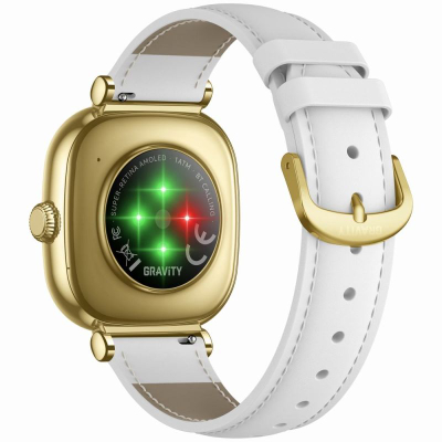 Smartwatch për goca Gravity GT32-2, bën telefonata, me rrip metalik edhe lëkure, ngjyrë e artë