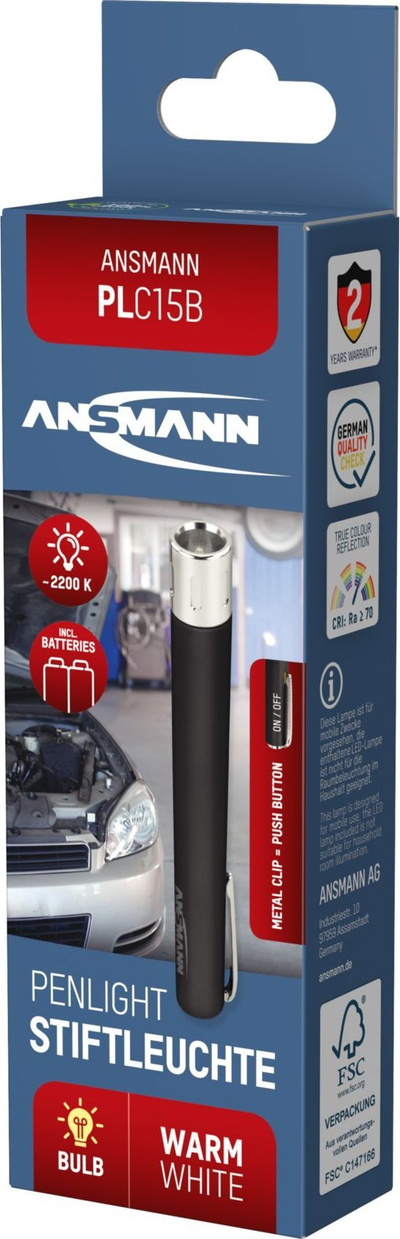 Dritë inspektimi dore Ansmann PLC15B, 3 lm, e zezë