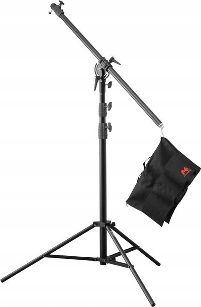 Статив за осветлување FalconEyes LSB-8 со boom arm, алуминиумски, професионален, црн