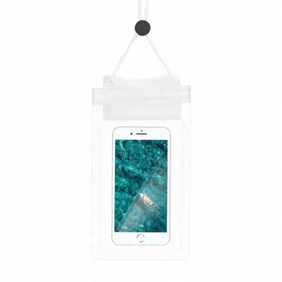 Etui uji për telefon 4kom.pl Universal, mbyllje zip, varëse rreth qafe, i bardhë