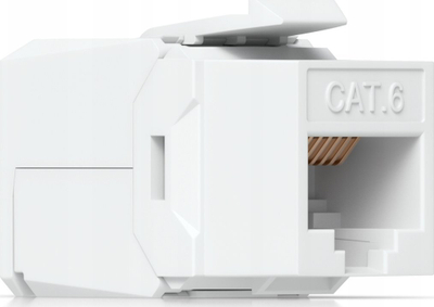 Modul keystone rrjeti Ubiquiti Toolless Cat6, pa vegla, i bardhë