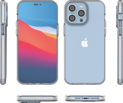 Kapak telefoni Hurtel Spring Case për iPhone 14 Pro Max, silikon, me kornizë mbrojtëse, i zi