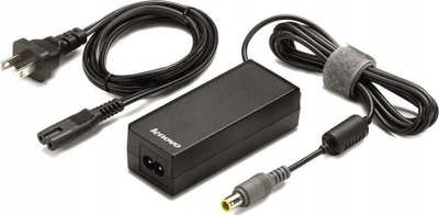 Adapter karikues Lenovo AC 65W, lidhje rrethore, i zi