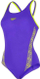 Rroba banje për femra Speedo Monogram Muscleback Endurance +, 34, vjollcë / verdhë