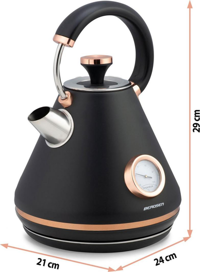 Vluese uji Berdsen BD-701, 2200W, 1.7L, e zezë / bronztë