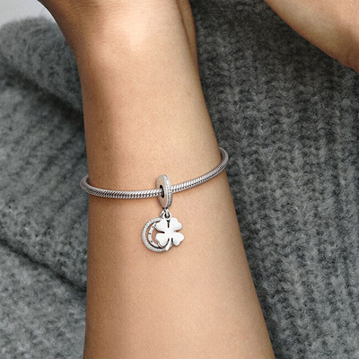 Akesorë për byzlylyk Pandora For Luck 792089CZ, e argjendtë