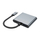 Adapter USB C Tech-Protect HB08, 4 më 1, 2x HDMI 4K 60Hz, gri