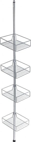Shportë dushi këndore Wenko Domaso, teleskopike 65 275 cm, çelik inox krom