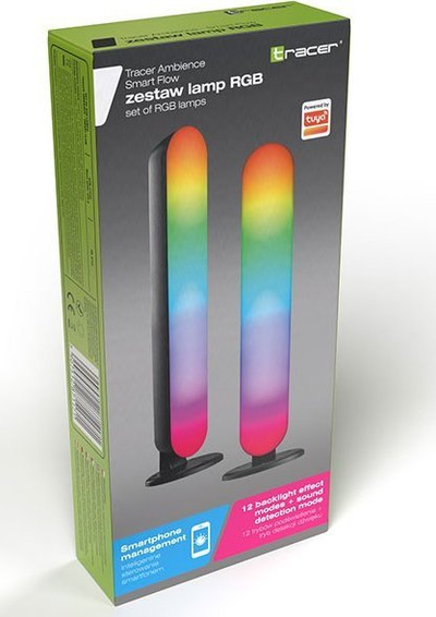 Lampë tavoline Tracer TRAOSW47245, RGB, 12 mënyra ndriçimi, e zezë