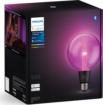 Llambë Philips Hue Lightguide Glob i Madh E27, 6.8W, RGBW, e tejdukshme