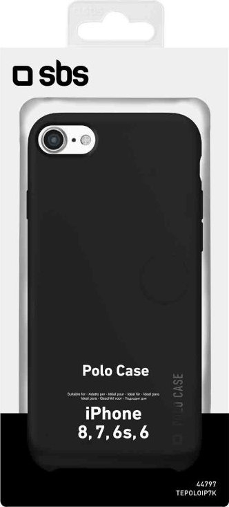 Kuti mbrojtëse Step by Step SBS Polo për iPhone SE 2020 8 7 6s 6, 4.7", e zezë