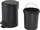 Kosh mbeturinash Gedy Potty Softclose, 3L, çelik inox, e zezë mat
