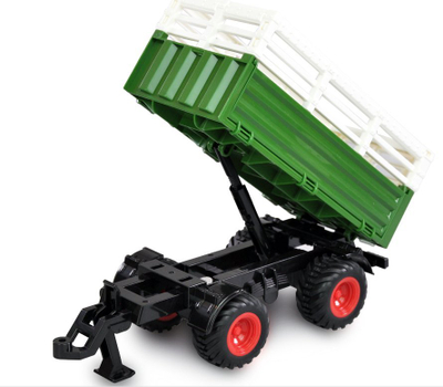 Lodër traktor me telekomandë Amewi RC Tractor With Livestock Transporter, 1:24, bateri Li Ion 500mAh, jeshile