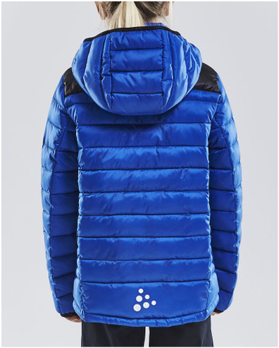 Детска јакна Craft Junior Isolate, со капуљача, сина