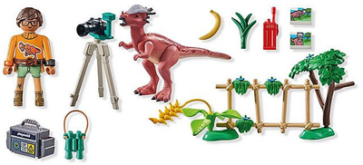 Set lodër PLAYMOBIL Dinos Stygimoloch Observation 71822, për kalamaj 4+, shumëngjyrësh