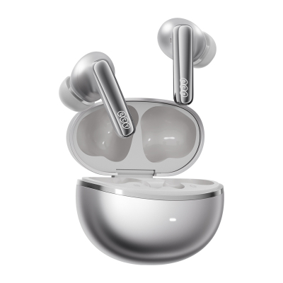 Kufje wireless QCY HT18 MeloBuds N70, Bluetooth 6.0, Hybrid ANC, argjendta