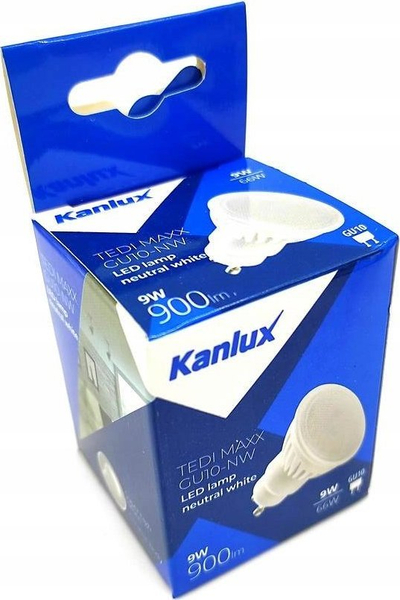 ЛЕД светилка Kanlux Tedi Maxx GU10, 9W, 4000K, бела