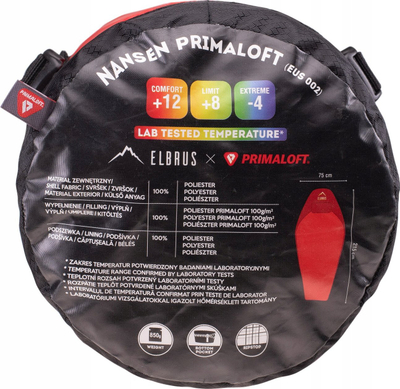 Thes fjetje Elbrus NANSEN PRIMALOFT, i lehtë, mban ngrohtë, jeshil