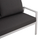 Sofa alumini me jastëkë e bardhë (HM5561.01), bardhë