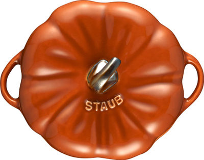 Set cocotte qeramike Staub Mini Pumpkin, 4 copë, 12 cm, kanelle