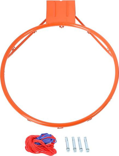 Кошаркарски обрач Nils ODKR10, дијаметар 45cm, челик, портокалов