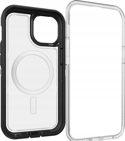 Kapak telefoni OtterBox Defender XT për iPhone 14 Pro Max, MagSafe, i tejdukshëm me kornizë të zezë