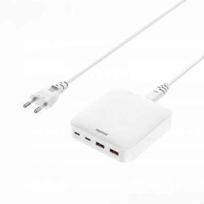 Патен полнач Remax DONGFENG RP-U183, 65W GaN PD QC, 2xUSB-C 2xUSB, бел
