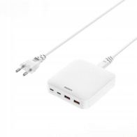 Karikues udhëtimi Remax DONGFENG RP-U183, 65W GaN PD QC, 2xUSB-C 2xUSB, i bardhë