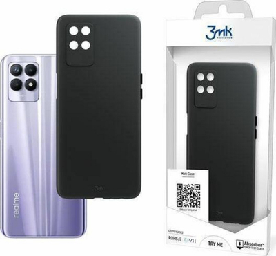 Kornizë mbrojtëse për celular 3MK, për Realme 8i, i zi mat