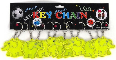 Varëse çelësash reflektuese Adar Elephant, set 12 copë, 10.5 cm